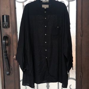 4X Alexander Lloyd blk 100%rayon long sleeve